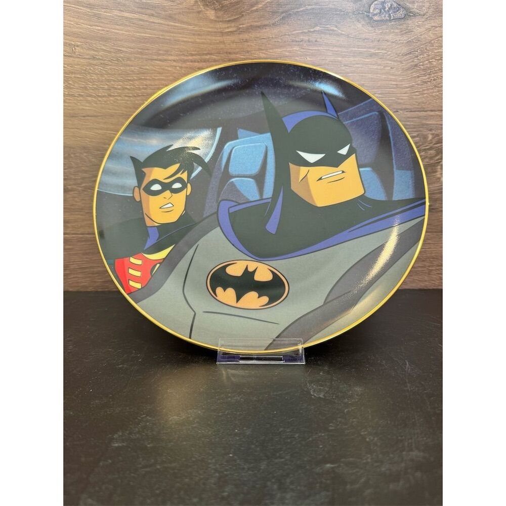 VTG Warner Bros Batman & Robin DC Collector Plate LE Animated Series #2364/2500